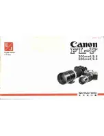 Canon FL-F 300MMF/5 Instructions Manual preview