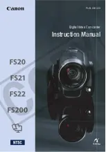 Canon FS20 Instruction Manual preview