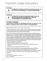 Preview for 2 page of Canon FS20 Quick Manual