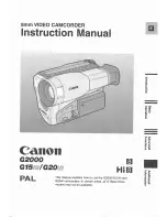 Canon G2000 series Instruction Manual предпросмотр