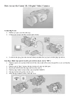 Preview for 1 page of Canon GL1 How To Use