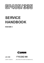 Canon GP335 Service Handbook предпросмотр