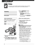 Предварительный просмотр 32 страницы Canon HG-10 Instruction Manual