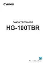 Canon HG-100TBR Advanced User'S Manual preview