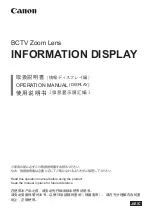 Canon HJ40E Operation Manual preview