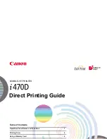 Preview for 1 page of Canon I470D - i Color Inkjet Printer Printing Manual