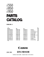 Canon i550 Parts Catalog preview