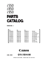 Preview for 1 page of Canon i550 Parts Catalog