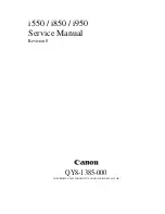 Preview for 1 page of Canon i550 Service Manual