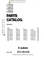 Предварительный просмотр 5 страницы Canon i850 Service Manual