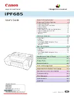 Canon image Prograf iPF 685 Series User Manual предпросмотр