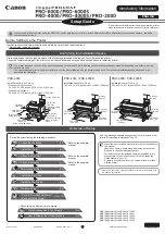 Предварительный просмотр 1 страницы Canon Image Prograf PRO-2000 Setup Manual