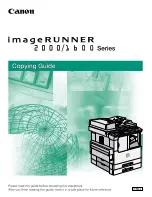 Canon Image Runner 1600 Series Manual preview