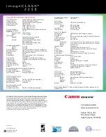 Preview for 4 page of Canon imageCLASS 2250 Datasheet