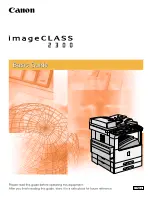 Canon ImageCLASS 2300 Basic Manual preview