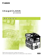 Canon ImageCLASS 2300 Network Manual preview