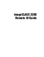 Предварительный просмотр 2 страницы Canon ImageCLASS 2300 Remote Ui Manual