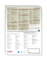 Preview for 8 page of Canon imageCLASS D1150 Specifications