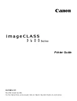 Canon imageCLASS D600 Series Printer Manual preview