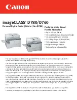 Canon imageCLASS D760 Specification предпросмотр