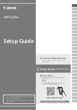 Preview for 1 page of Canon imageCLASS LBP122dw Setup Manual