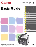 Canon IMAGECLASS MF4150 Basic Manual preview