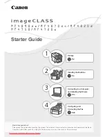 Canon imageCLASS MF4890dw Starter Manual preview