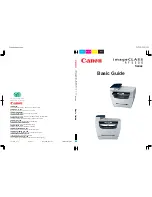 Предварительный просмотр 1 страницы Canon imageCLASS MF5500 Series Basic Manual