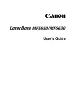 Canon imageClass MF5650 User Manual preview