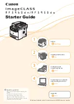 Предварительный просмотр 1 страницы Canon imageCLASS MF5950dw Starter Manual