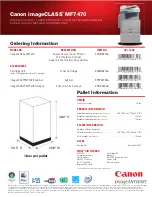 Preview for 2 page of Canon imageCLASS MF7470 Product Specifications