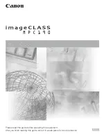 Предварительный просмотр 1 страницы Canon imageCLASS MPC190 Basic Manual