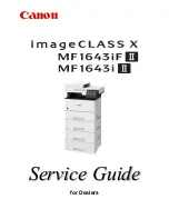 Canon imageCLASS X MF1643i II Service Manual предпросмотр