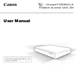 Предварительный просмотр 1 страницы Canon imageFORMULA 201 User Manual