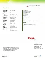 Preview for 4 page of Canon imageFORMULA CR-180II Brochure & Specs