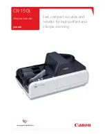 Preview for 1 page of Canon imageFORMULA CR-190i Brochure & Specs
