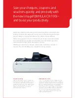 Preview for 2 page of Canon imageFORMULA CR-190i Brochure & Specs