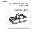 Предварительный просмотр 1 страницы Canon imageFORMULA CR-190i Installation Manual