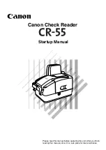 Предварительный просмотр 1 страницы Canon imageFORMULA CR-55 Startup Manual