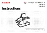 Canon imageFORMULA CR-80 Instructions Manual preview