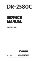 Предварительный просмотр 1 страницы Canon imageFORMULA DR-2580C Service Manual