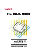 Canon imageFORMULA DR-3060 Startup Manual preview