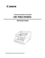 Canon imageFORMULA DR-7580 Instructions Manual preview