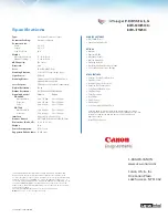 Preview for 4 page of Canon imageFORMULA DR-7580 Specifications