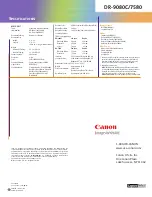 Preview for 4 page of Canon ImageFormula DR-9080C Brochure & Specs