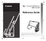 Предварительный просмотр 1 страницы Canon imageFormula DR-C125 Reference Manual