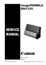 Предварительный просмотр 1 страницы Canon imageFormula DR-C125 Service Manual