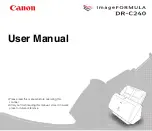 Предварительный просмотр 1 страницы Canon imageFORMULA DR-C240 User Manual