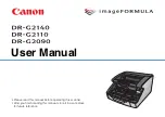 Предварительный просмотр 1 страницы Canon imageFORMULA DR-G2090 User Manual