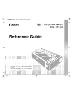 Предварительный просмотр 1 страницы Canon imageFORMULA DR-M140 Reference Manual